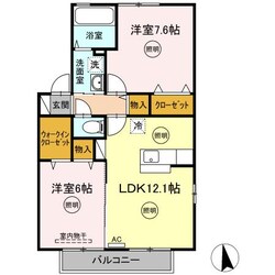 サンパティーク C棟の物件間取画像